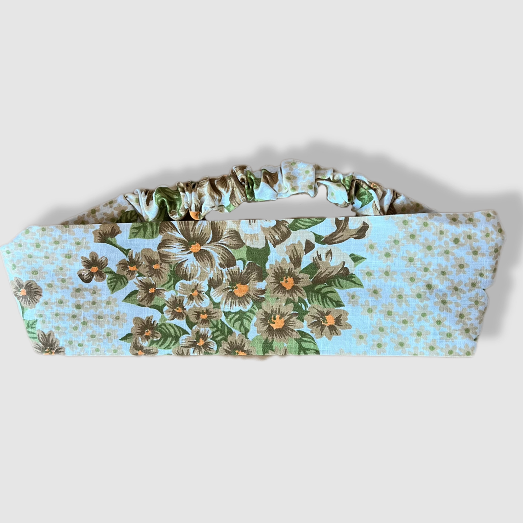 Bandeau fleurs marron