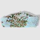 Bandeau fleurs marron