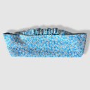 Bandeau fleurs bleu et gris